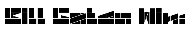 Bill Gates Windows font preview